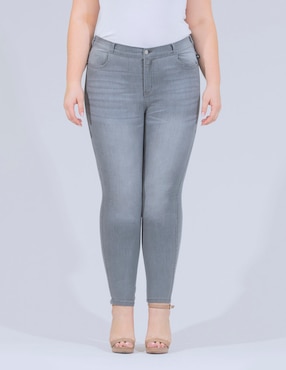 Jeans Skinny Oh Pomp! Corte Cintura Alta Para Mujer