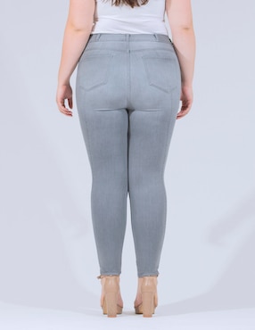 Jeans skinny Oh Pomp! corte cintura alta para mujer