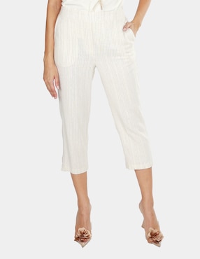 Pantalón Pierre Cardin Straight Para Mujer