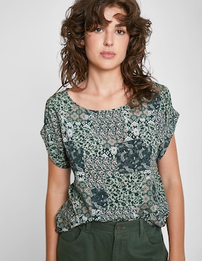 Blusa Valeria By Trucco Manga Corta Para Mujer