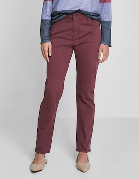 Jeans straight Valeria By Trucco para mujer