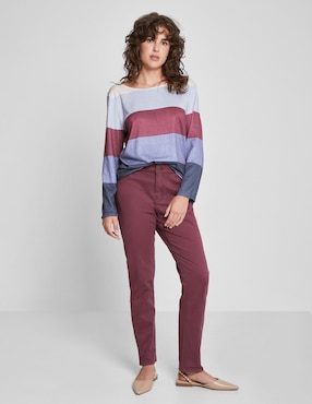 Jeans straight Valeria By Trucco para mujer