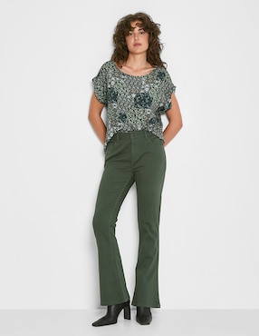 Jeans straight Valeria By Trucco para mujer