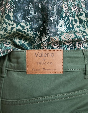 Jeans straight Valeria By Trucco para mujer