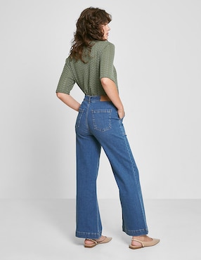 Jeans campana Valeria By Trucco para mujer