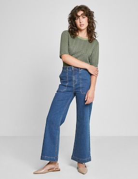 Jeans campana Valeria By Trucco para mujer