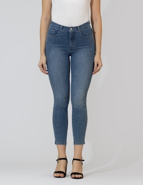 Jeans Skinny Oh Pomp! Corte Cintura Alta Para Mujer