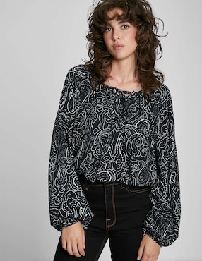 Blusa Valeria By Trucco Manga Larga Para Mujer