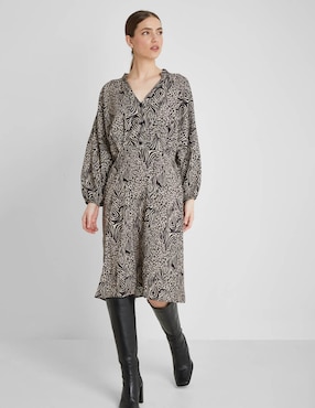 Vestido a la rodilla casual Valeria By Trucco para mujer