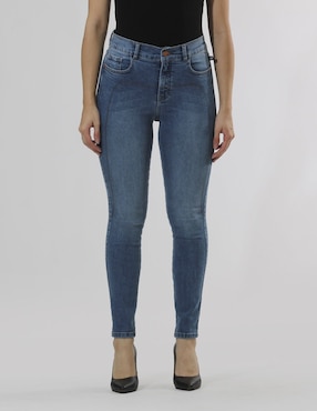 Jeans Skinny Oh Pomp! Cintura Alta Para Mujer