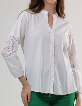 Blusa Bliss By Oh Pomp Manga Larga Para Mujer