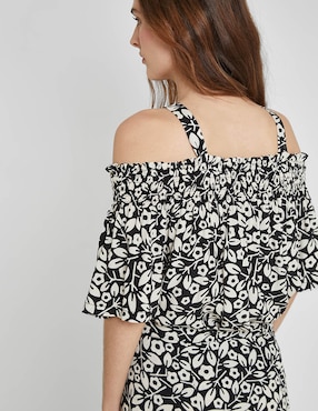 Blusa manga corta para mujer