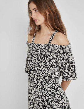 Blusa manga corta para mujer