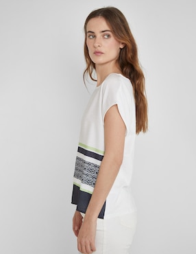 Blusa manga corta para mujer