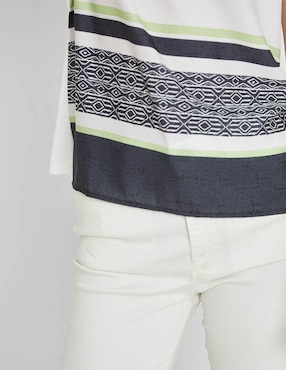 Blusa manga corta para mujer