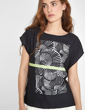 Blusa manga corta para mujer