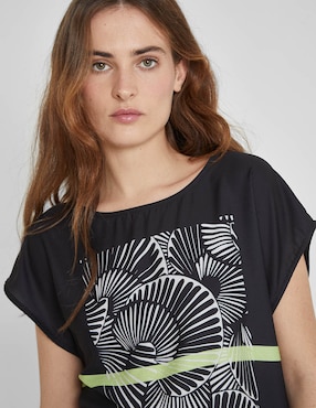 Blusa manga corta para mujer