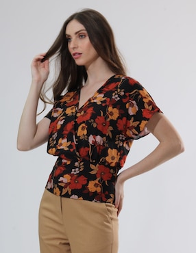 Blusa Bliss By Oh Pomp Manga Corta Para Mujer