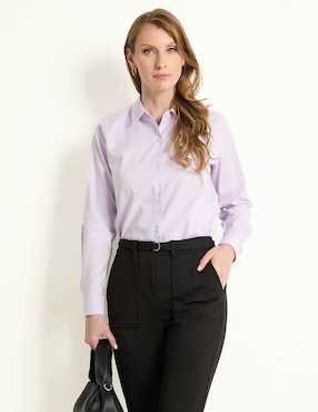 Blusa manga larga para mujer