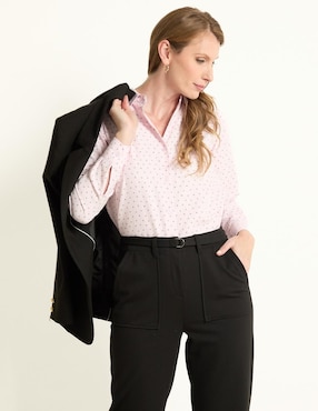 Blusa manga larga para mujer