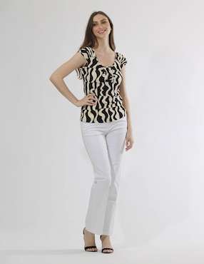 Blusa Bliss By Oh Pomp! Manga Cap Para Mujer