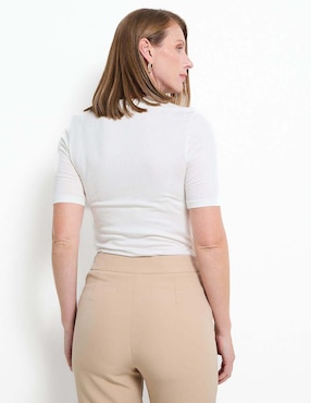 Playera manga corta Liz&Co by Liz Claiborne cuello redondo para mujer