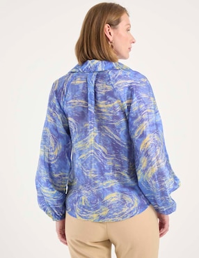 Blusa manga larga para mujer