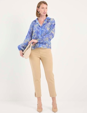 Blusa manga larga para mujer