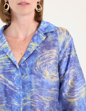 Blusa manga larga para mujer