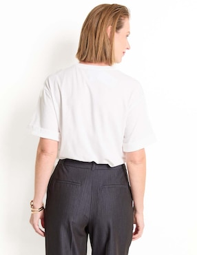 Playera manga corta Liz&co By Liz Claiborne cuello redondo para mujer