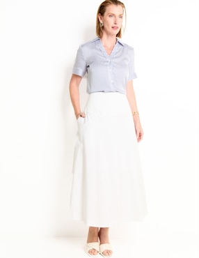 Blusa manga corta para mujer