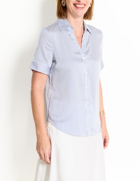 Blusa manga corta para mujer