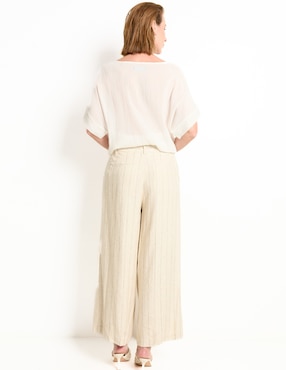 Pantalón relaxed Liz&Co by Liz Claiborne wide leg para mujer