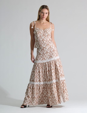 Falda maxi Bliss By Oh Pomp a la cintura