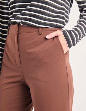 Pantalón de vestir wide leg para mujer