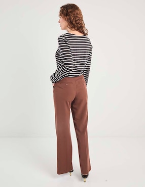 Pantalón de vestir wide leg para mujer