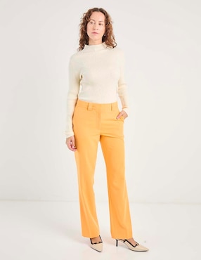 Pantalón de vestir straight para mujer