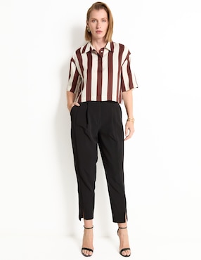 Blusa manga al codo para mujer
