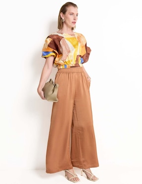 Blusa manga corta para mujer