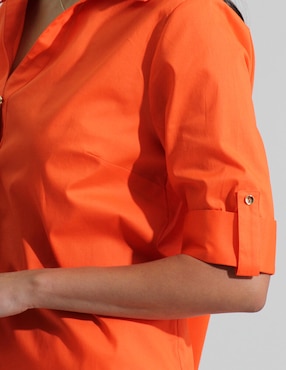 Blusa manga al codo para mujer