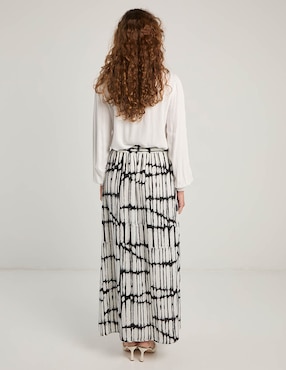 Falda larga Liz&Co By Liz Claiborne a la cintura