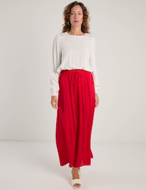 Falda crop Liz&Co By Liz Claiborne a la cintura