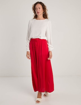 Falda crop Liz&Co By Liz Claiborne a la cintura