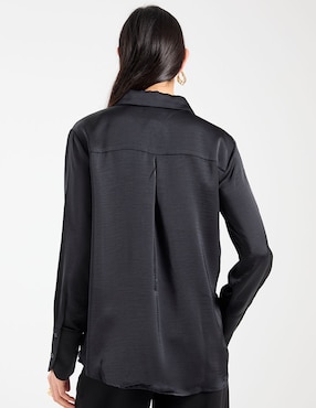 Blusa Liz&Co By Liz Claiborne manga larga para mujer