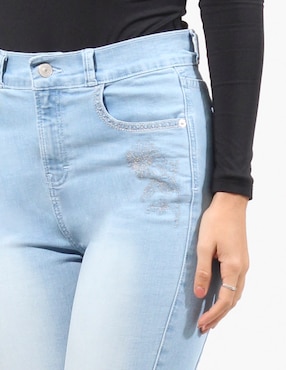 Jeans slim Oh Pomp para mujer