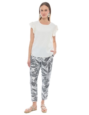 Blusa manga corta para mujer
