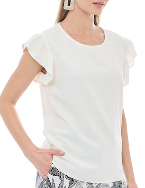 Blusa manga corta para mujer