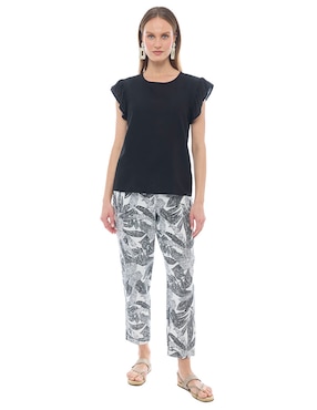 Blusa manga corta para mujer