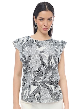 Blusa manga corta para mujer