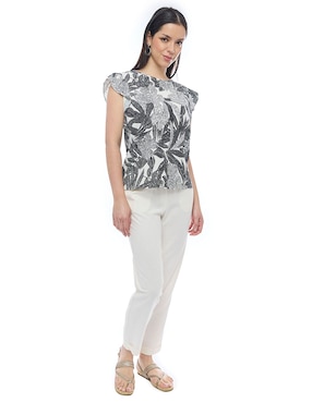 Blusa manga corta para mujer